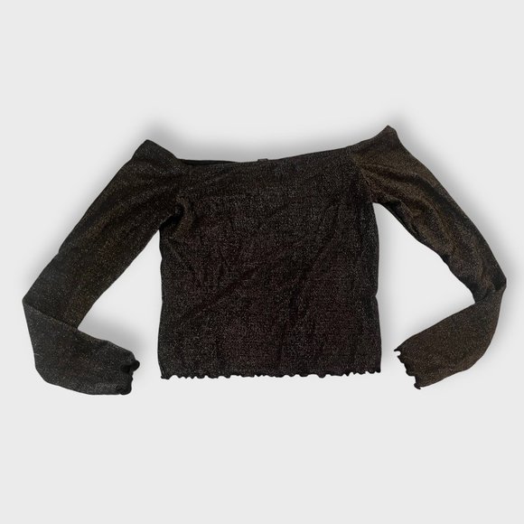 Metallic Lettuce-Edge Top - Picture 5 of 6